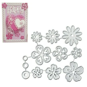 Flowers Metal Cutting Dies Stencil Scrapbooking Embossing Paper Cards Making DIY - Picture 1 of 15