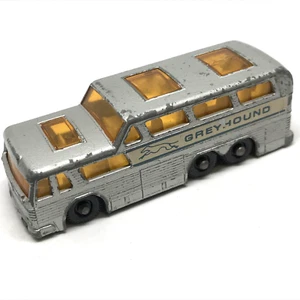 Lesney Matchbox No. 66 Coach Greyhound Bus 1966 Gray - Made In United Kingdom - Picture 1 of 9