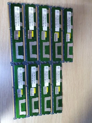 72GB 9 x NT8GC72B4NB1NK-CG Nanya 8GB PC3-10600 DDR3-1333MHz ECC Registered - Imagen 1 de 2