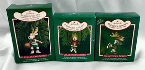 Hallmark Keepsake Rentier Champs 1986 #1 Dasher 87 #2 Dancer 88 #3 Prancer - Bild 1 von 5