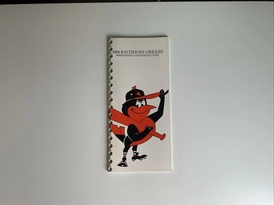 Vintage 1966 Baltimore Orioles Official Press, Radio, TV Guide MLB Baseball - Image 1 of 4