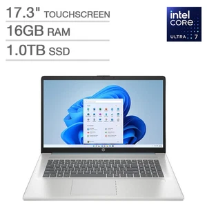 HP 17.3" Touchscreen Laptop 17-cn5085cl 16GB RAM 1TB SSD Ultra 7 255U NEW - Picture 1 of 5