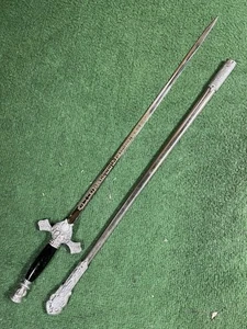 Vintage Knights Of Columbus Ceremonial Sword Decorative with Scabbard Sheath - Picture 1 of 11