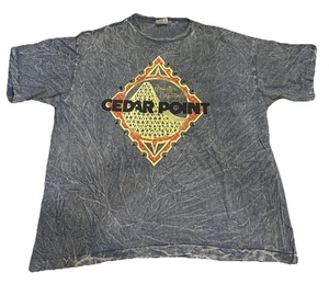 Vintage T-Shirt Cedar Point Coaster Capital Batik Gr. XXL Einzelnaht - Bild 1 von 10
