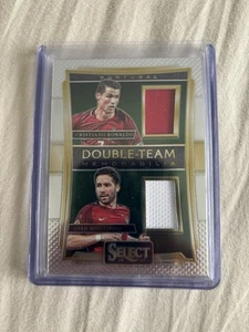 Cristiano Ronaldo / Joao Moutinho Player Worn Patch 2016 PANINI SELECT Portugal - Picture 1 of 2