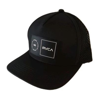 Gorra RVCA Amped Up Trucker ajustable Snapback negra Foto 1 de 4