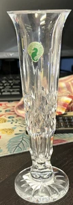 Waterford Crystal 9" Bud Vase "Lismore" Clear Fluted Lead Crystal 2-3/4"w - Picture 1 of 8