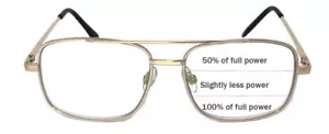 Metall Piloten progressive klare Linse ohne Linie Lesebrille Trifokaler Leser - Bild 1 von 10