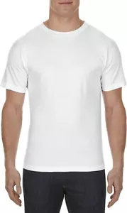 Alstyle Apparel AAA Camiseta Para Hombre Blanco Liso Mangas Cortas XL-3XL - Imagen 1 de 9