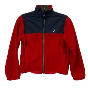 Nautica Kids Small Size 8 Full Zip Long Sleeve Polyester Warm Fleece Jacket - Picture 1 of 4