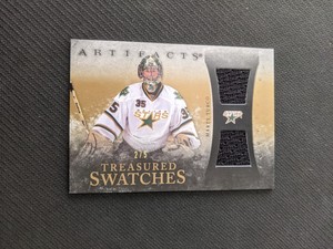 2010-11 UPPER DECK ARTIFACTS MARTY TURCO TS-MT #ed 2/5 TREASURED SWATCHES JERSEY