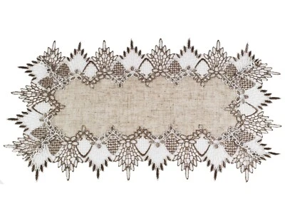 Beautiful Antique Lace Placemat 13"x20" Dresser Scarf Coffee Table Runner Dolly - Image 1 of 4