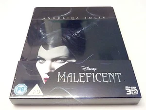 Disney's Maleficent 3D Embossed STEELBOOK + GIFT (Bluray UK) RARE REGION FREE - Picture 1 of 12