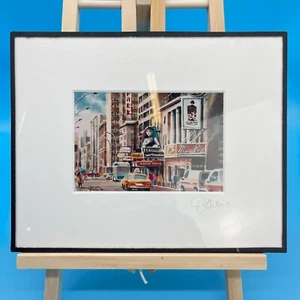 Michael Leu New York City Broadway Les Miserables Signed Serigraph Framed - Picture 1 of 7