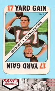 Bob Berry 1971 Topps "Game Inserts" #2 Atlanta Falcons - Bild 1 von 2
