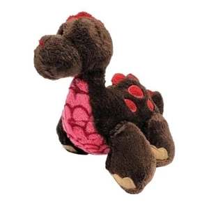 Webkinz Cocoa Dinosaur Plush Brown Red 9" Soft Stuffed Animal Spikes & Dots - Picture 1 of 10