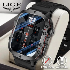 LIGE Outdoor Smart Watch Uomo 2.01 "Schermo 3AT Orologi impermeabili Bluetooth C - Foto 1 di 17