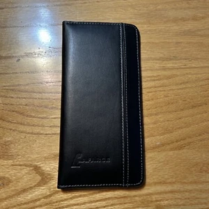 Lafarge Herren - Damen Echtleder schwarz Scheckbuch - Kreditkartenetui 9 x 5 - Bild 1 von 6