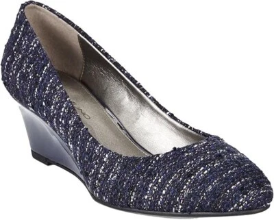 Zapatos de tacón de cuña Bandolino Franci talla US 7,5 M para mujer sin cordones azules/multi Foto 1 de 2