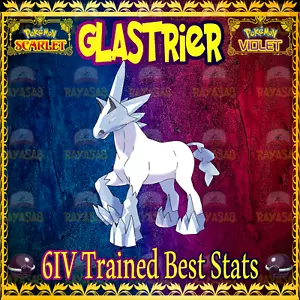 Pokemon Scarlatto e Viola Glastrier 6IV addestrato 🙂 Lucido 🙂 & Non lucido Casa - Foto 1 di 6