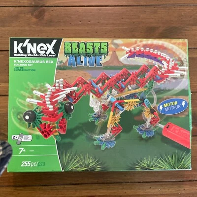 K'NEX K'NEXOSAURUS REX Building SET with Motor 255 piece DINOSAUR Kit  NEW - Image 1 of 4