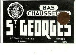 ARRAS ( 62 ) ETS DELÉTOILLE / BAS CHAUSSETTES SAINT GEORGES  / PUBLICITÉ 1931 - Picture 1 of 1
