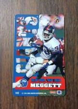 RARE 1994/95 Dave Meggett PRO MAGS NFL Magnet #103 New York Giants  Ball Card