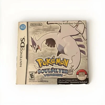 Pokémon SoulSilver (Nintendo DS)   w/ Manual + Pokewalker Authentic Big Box - Image 1 of 4