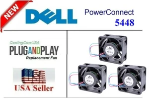 3x New Replacement Fans for Dell PowerConnect 5448 Fan Kit (H969F) - Picture 1 of 9