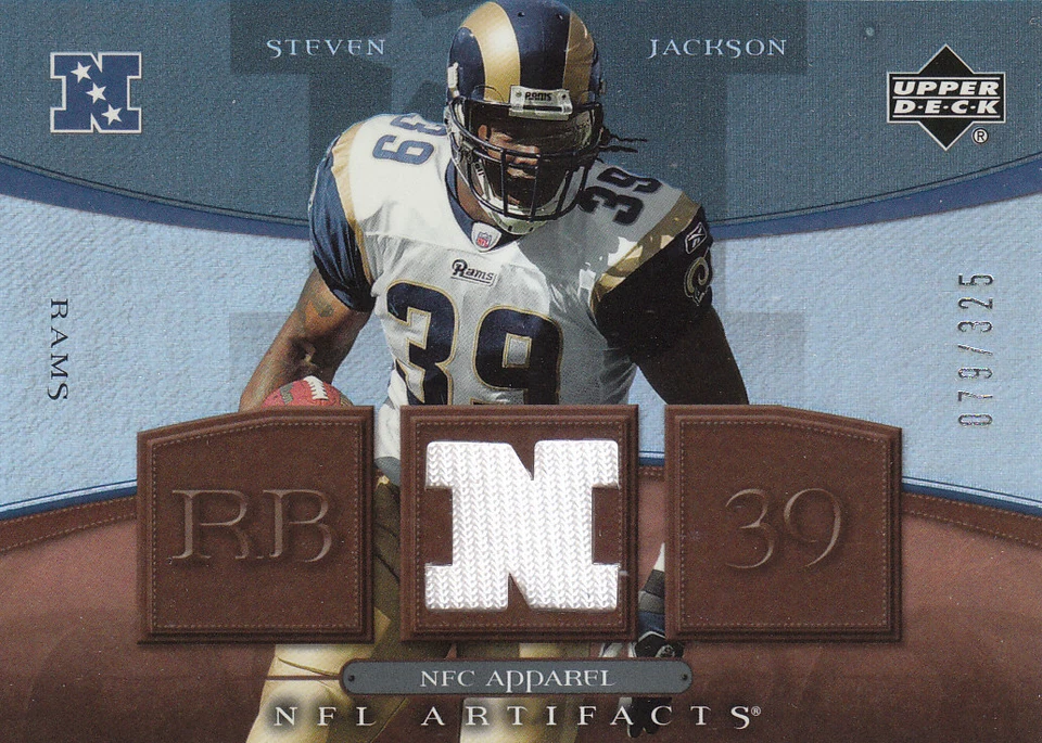 2007 Artifacts (Upper Deck) Football "Memorabilia" Insert Cards - Image 1 of 1
