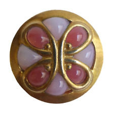 Button Antique - Plique-a-Jour - 18 MM - 20th Century Enamel Button