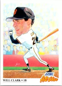 1991 Score #664 Will Clark - Picture 1 of 1