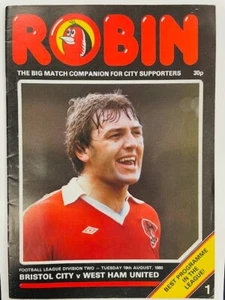 1980/81 BRISTOL CITY V WEST HAM UNITED 19-08-1980 DIVISION 2 - Bild 1 von 1