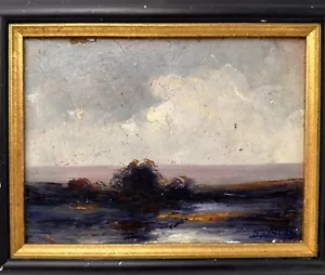 Tableau HsP de Dieudonné JACOBS (1887-1967) "Paysage marin ou retour de pêche" - Foto 1 di 11