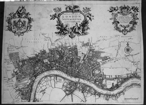 Antique map, Blome, A new plan of the City of London, Westminster and Southwark - Picture 1 of 1