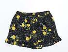 Primark Girls Black Spotted Polyester Hot Pants Shorts Size 10-11 Years Regular