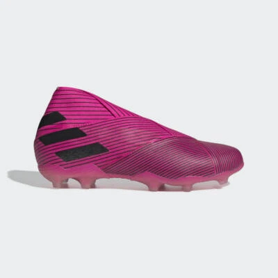 Adidas Nemeziz 19+ Fg J Kids Firm Ground Soccer Cleats Shock Pink/Black F99959  - Image 1 of 4