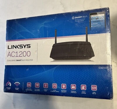 Linksys EA6100-VV Dual-Band Wireless AC1200 Smart Wi-Fi Router Sealed New - Image 1 of 3