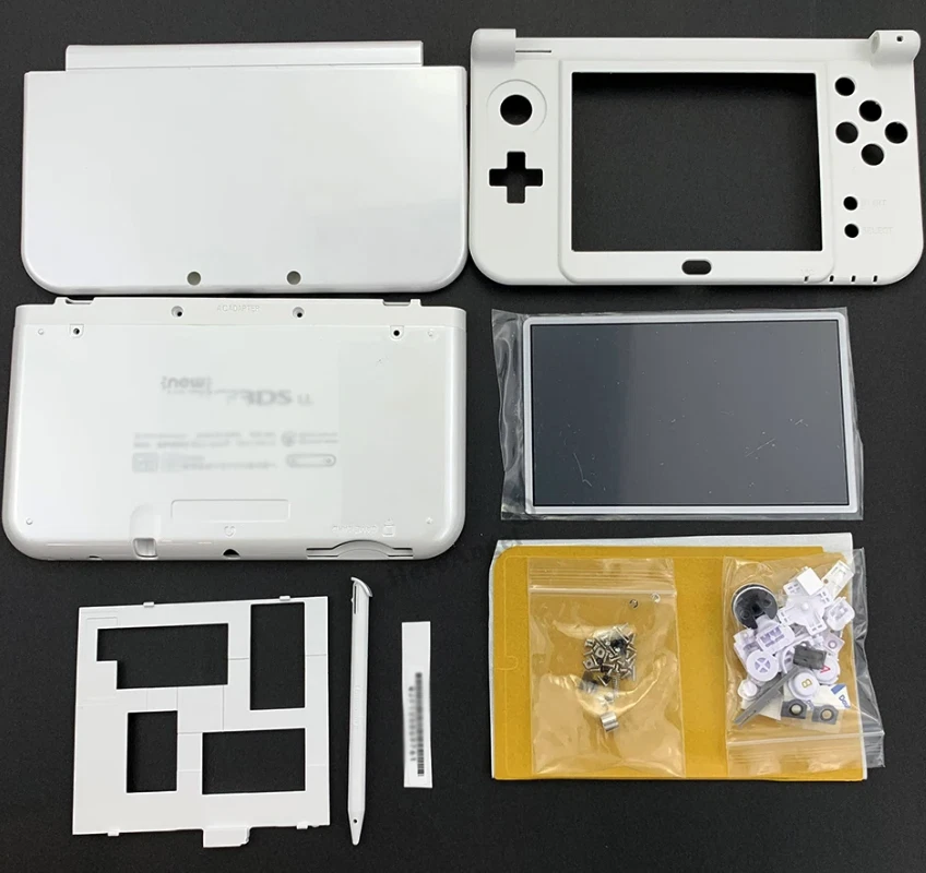 White Full Housing Shell Case Cover Replacement Repair For 3DS XL NEW 3DSLL - Image 1 of 1