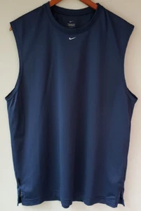 Nike Herren Sportshirt Dri-Fit ärmellos blau Größe M - Bild 1 von 7