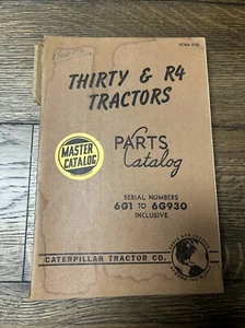 Caterpillar Thirty und R4 Traktor Hauptteilekatalog Formular 8758 6G1 bis 6G930 - Bild 1 von 3