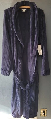 ¡NUEVO! LIZ CLAIBORNE Ropa de Dormir Causal Kimono Casa Bata XL - Azul Chaquetón Foto 1 de 4