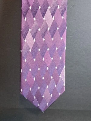 Corbata para hombre 100 % seda de Van Heusen 3,5 pulgadas de ancho púrpura Foto 1 de 4