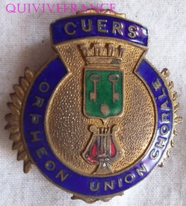 BG5975 - Insignia Badge Orpheon Union Chorale Cuers (Var) - Picture 1 of 2