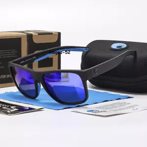 Costa Del Mar Spearo XL Black Blue Mirror 580P Plastic Polarized Lens Sunglasses - Picture 1 of 3