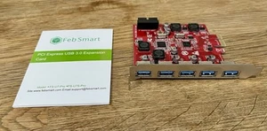 FebSmart PCI Express USB 3.0 Expansion Card - Afbeelding 1 van 6