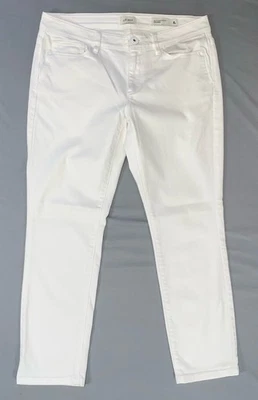J Jill Denim Authentic Fit Slim Ankle Stretch Jeans. White, Women's 6P. EUC! - Image 1 of 4