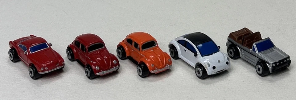 Micro Machines Volkswagens Lot Of 4 Micro  Beetle Ghia Golf Rabbit Concept - Image 1 of 4