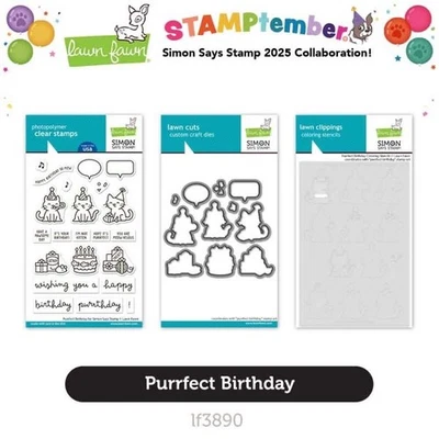 Carimbos e matrizes de borracha de aniversário perfeitos para gramado Simon Says Stamptember 2025  - Imagem 1 de 3