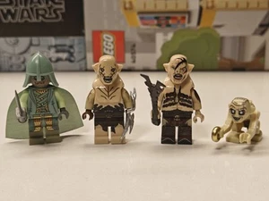 NEW Lord of the Rings Azog, Bolg, Dead Soldier Gollum Custom Lego Minifigure Set - Picture 1 of 1